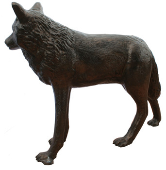 Wolf Standing L-45″ x W-10″ x H-33″ Classic Northern Predator