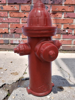 Cast from an authentic hydrant using recycled aluminum from soda cans