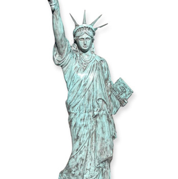 Extra Fine Hand Painted Statue of Liberty Cast Sculpture 7’ Extra Fine Hand Painted Statue of Liberty Cast Sculpture 7’