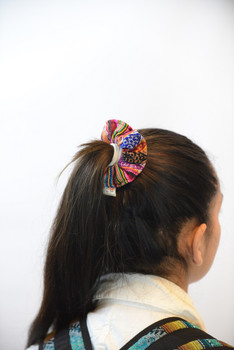 Peruvian Manta Hair Scrunchies Cotton Assortment