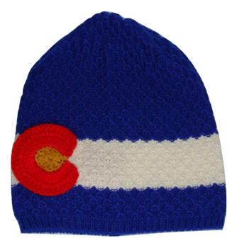 Colorado Flag 100% Alpaca Knit Beanie Ski Hat Colorado Flag 100% Alpaca Knit Beanie Ski Hat