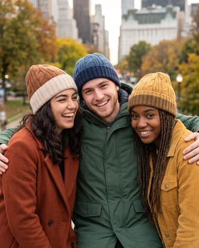 Royal Alpaca Beanie Double Wall Reversable Two Tones Fine Knit