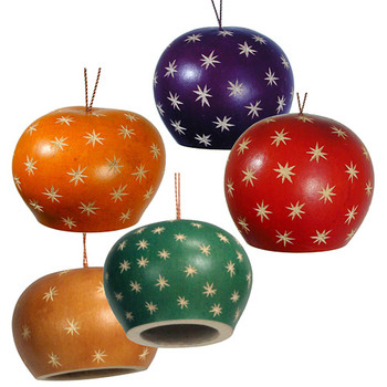 Dome and Stars Bell Ornament 2.5" Color Mix Dome and Stars Bell Ornament 2.5" Color Mix