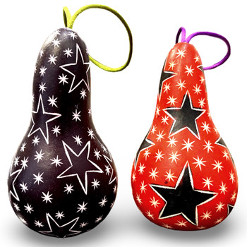 Gourd Christmas Ornaments Drop Shape Multicolored Designs