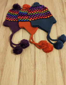 Tinkuy Alpaca Knit Blend Beanie Chullo Cap Tinkuy Alpaca Knit Blend Beanie Chullo Cap