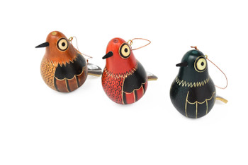 Gourd Carved Standing Bird 8