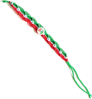Mexico Flag Pack of 50 Bracelets Hand Made