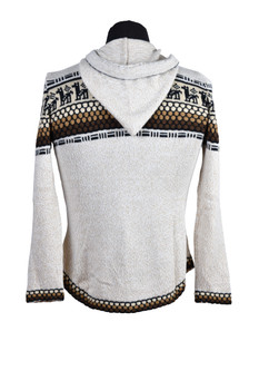 Tan Earth Tones Alpaca Hooded Zip Up Sweater Soft, Light and Warm Tan Earth Tones Alpaca Hooded Zip Up Sweater Soft, Light and Warm