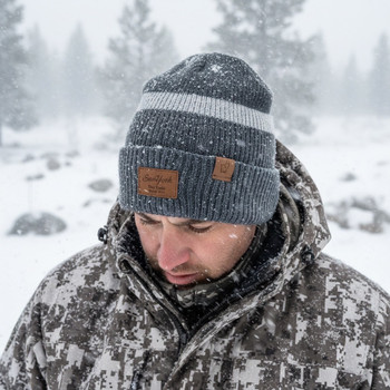 Extreme Weather Baby Alpaca Beanie Two Sided Hunter and Fishing Hat