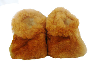 Fuchsia Alpaca fur slippers warm & soft – Peruvian Kani