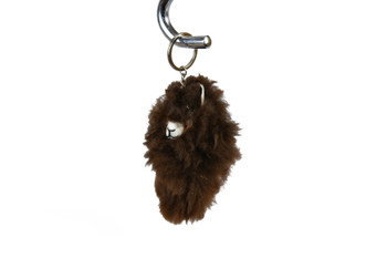 Handmade Wool 100% Baby Alpaca Fur Face Bag Charm Keychain Handmade Wool 100% Baby Alpaca Fur Face Bag Charm Keychain