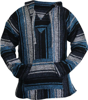 Mexican Baja Hoodie Sweater Jerga Pullover Mixed Colors Unisex XXXL Mexican Baja Hoodie Sweater Jerga Pullover Mixed Colors Unisex XXXL