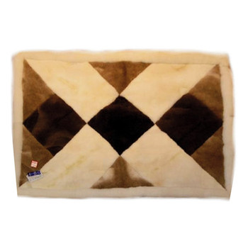 Alpaca Fur Rug Big X Rectangular  22" x 32" - Design 06 Alpaca Fur Rug Big X Rectangular  22" x 32" - Design 06