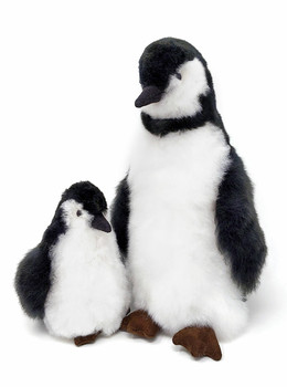 Small Penguin Medium Ultra Soft Alpaca Fur Natural Shades