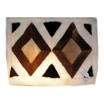 Alpaca Fur Rug Double Diamond Rectangular  48" x 64" - Design 11 Alpaca Fur Rug Double Diamond Rectangular  48" x 64" - Design 11
