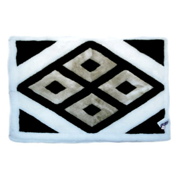 Alpaca Fur Rug Mat Small Four Chevron Center 24" x 32" - Design 32 Alpaca Fur Rug Mat Small Four Chevron Center 24" x 32" - Design 32