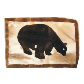 Alpaca Fur Rug Brown Bear Earth Tones Rectangular 36"x48"  - Design 15 Alpaca Fur Rug Brown Bear Earth Tones Rectangular 36"x48"  - Design 15