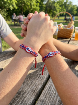 Texas Bead Friendship Bracelets Flag Wide Lot Mix Bracelet Pack of 50