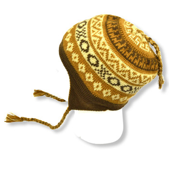 Pleated Chullo Cap 100% Alpaca Reversible Pleated Chullo Cap 100% Alpaca Reversible