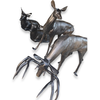 Family Buck, Doe, Deer, Sitting Doe Part of 4 Piece Set Family Buck, Doe, Deer, Sitting Doe Part of 4 Piece Set