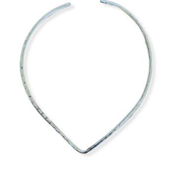 Alpaca Silver Fine Hammered V Choker Handcrafted Artisan made Alpaca Silver Fine Hammered V Choker Handcrafted Artisan made