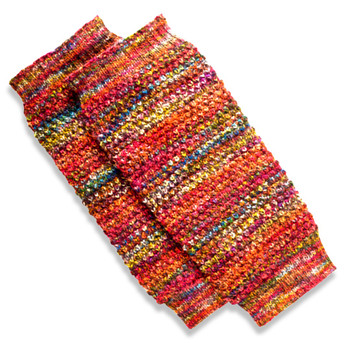 Multicolored Color Blend Leg Warmers in 100% Alpaca Reuse and Recycle Multicolored Color Blend Leg Warmers in 100% Alpaca Reuse and Recycle