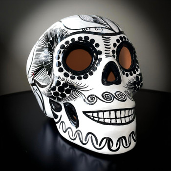Sugar Skull Hand Painted Original Dia de los Muertos Large Sugar Skull Hand Painted Original Dia de los Muertos Large