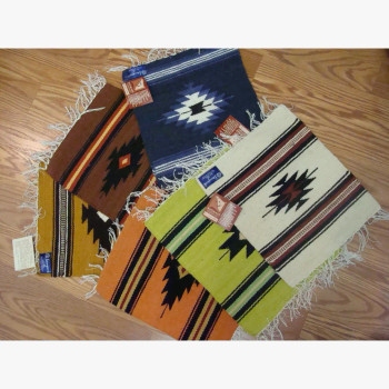 Handloomed Mat 10" x 10" 100% Wool Handloomed Mat 10" x 10" 100% Wool