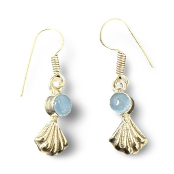Small Sterling Silver Earrings Artisan Made Peruvian Genuine Semi-Precious Stone Dangle Small Sterling Silver Earrings Artisan Made Peruvian Genuine Semi-Precious Stone Dangle