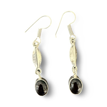 Small Sterling Silver Earrings Artisan Made Peruvian Genuine Semi-Precious Stone Dangle Small Sterling Silver Earrings Artisan Made Peruvian Genuine Semi-Precious Stone Dangle