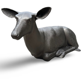 Doe Lying Down Cast Sculpture Life Size Doe Lying Down Cast Sculpture Life Size