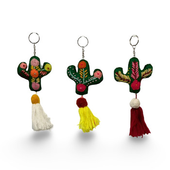 Embroidered Felt Gifts Cactus Keychain Embroidered Felt Gifts Cactus Keychain