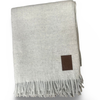 Alpaca Blanket Solid Color Natural Gray Reversible Alpaca Blanket Solid Color Natural Gray Reversible