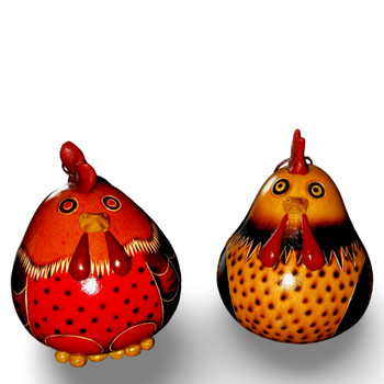 Adorable Chicken Gourd Ornament Holiday Decoration Gift for farmers, Friends and Family!