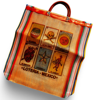 Lotería Eco Friendly Market Tote Upcycled Mesh Bag