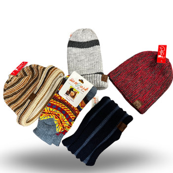 Winter Days Gift Box Set Baby Alpaca Luxury Pack Beanies, Sock, Headband