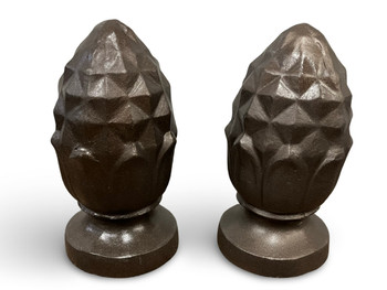Cone Pineapple Metal Post Cap Aluminum Cast Bronze Finish