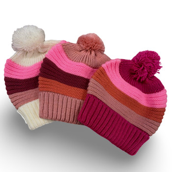 Handmade Child Ribbed Alpaca Wool Beanie: Soft Knit Winter Hat