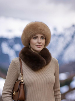 Baby Alpaca Fur Headband or Adjustable Collar or Beanie Edge Cover or Boot Top Dress