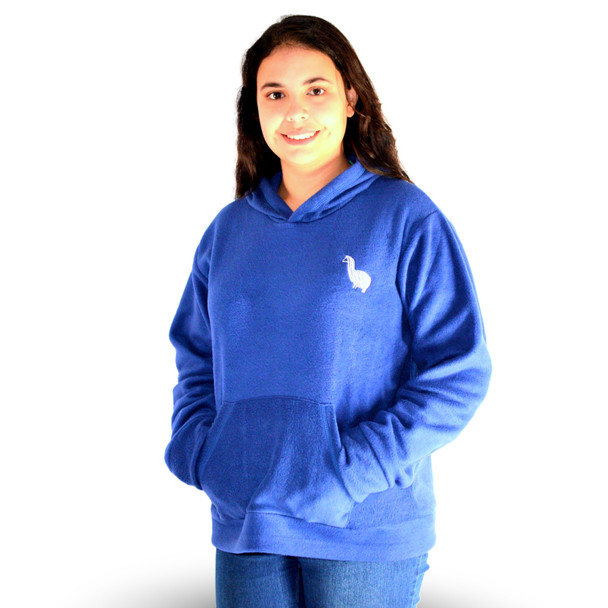Alpaca Blend Casual Denim Fleece Hoodie Sweatshirt Hooded Top Jacket Warm