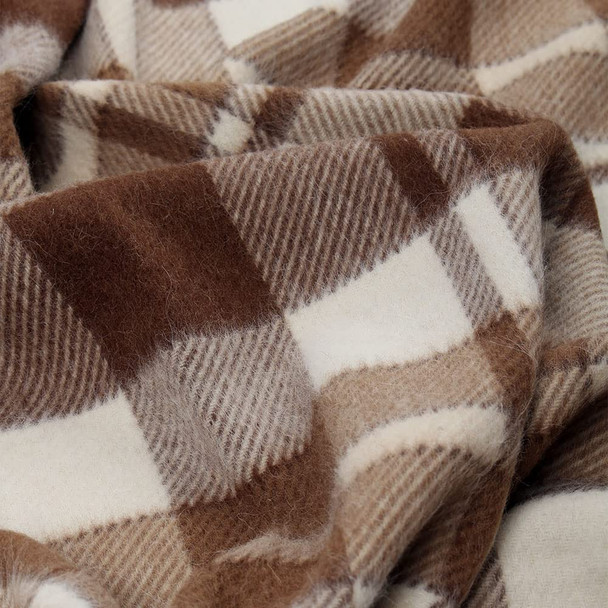 Alpaca Blend Scottish Plaid Blanket 58" x 74"