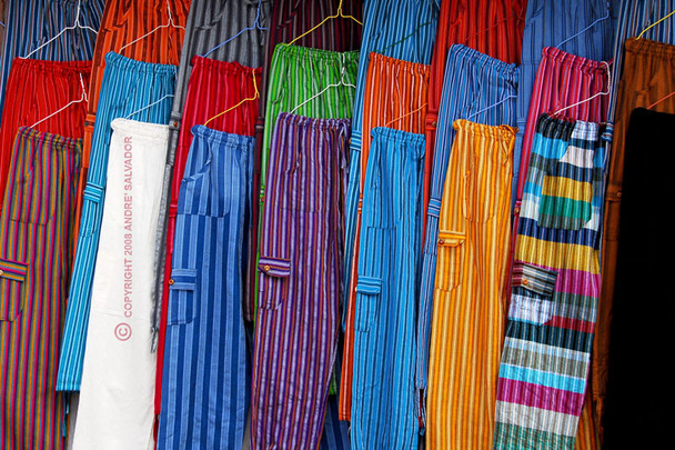 Assorted Colors and Sizes Striped Pants Peru Cotton