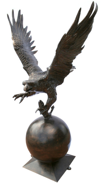 Rocky Mountain Bald Eagle Lawn Art Sculpture Recycled Aluminum