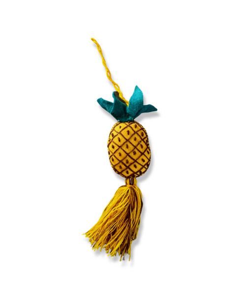 Pineapple Ornament Wool Fellt Embroidered Mexico Pompom Decor