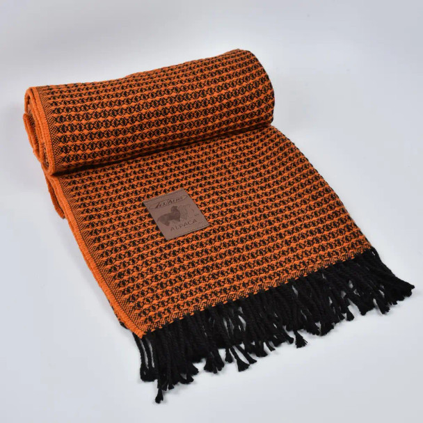 Baby Alpaca Woven Blanket Super Fine Handloomed Throw