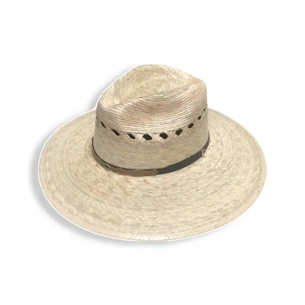 Fedora Starw Bailey Palm Hat from Mexico Handmade One Size