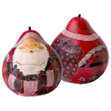 Gourd Santa Box in Assorted Colors 5"