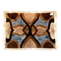 Alpaca Fur Rug Kaleidoscope Rectangular 48" x 64"- Design 12