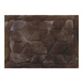 Alpaca Fur Rug  Pillow Case 2' x 3' - Design #22 Chocolate Brown Mat