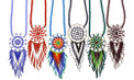 Dream Catcher Glass Beaded with 36" Strands Multicolored Hand Made